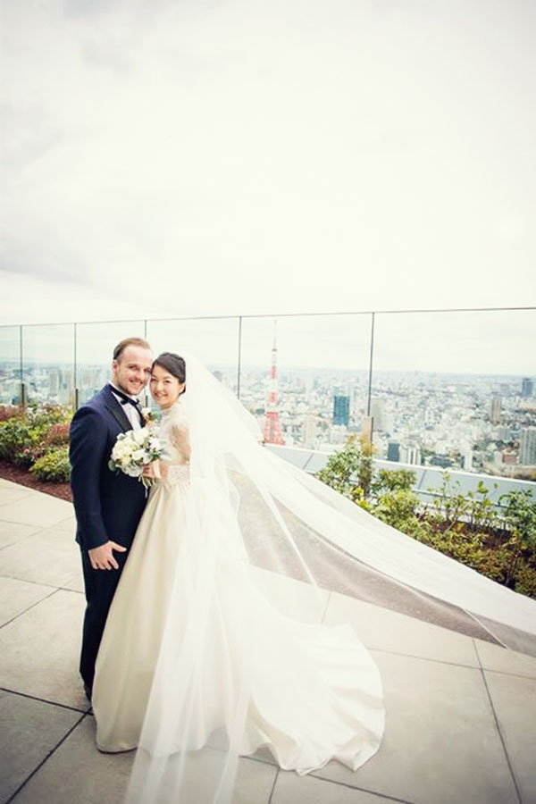 Party Report アンダーズ東京 Andaz Tokyoにて結婚式をされたとっても素敵なお二人 ウェディングドレス レンタル Anela Clothing アーネラクロージング